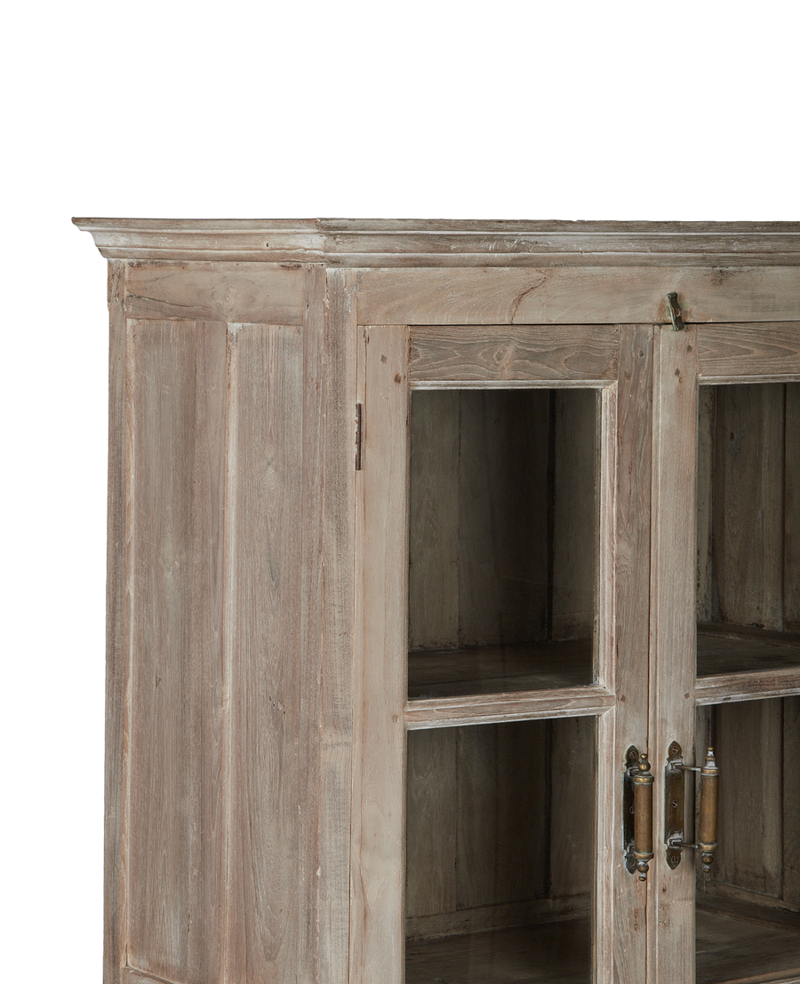 Vintage Wood Cabinet - Bleached from India made of Wood