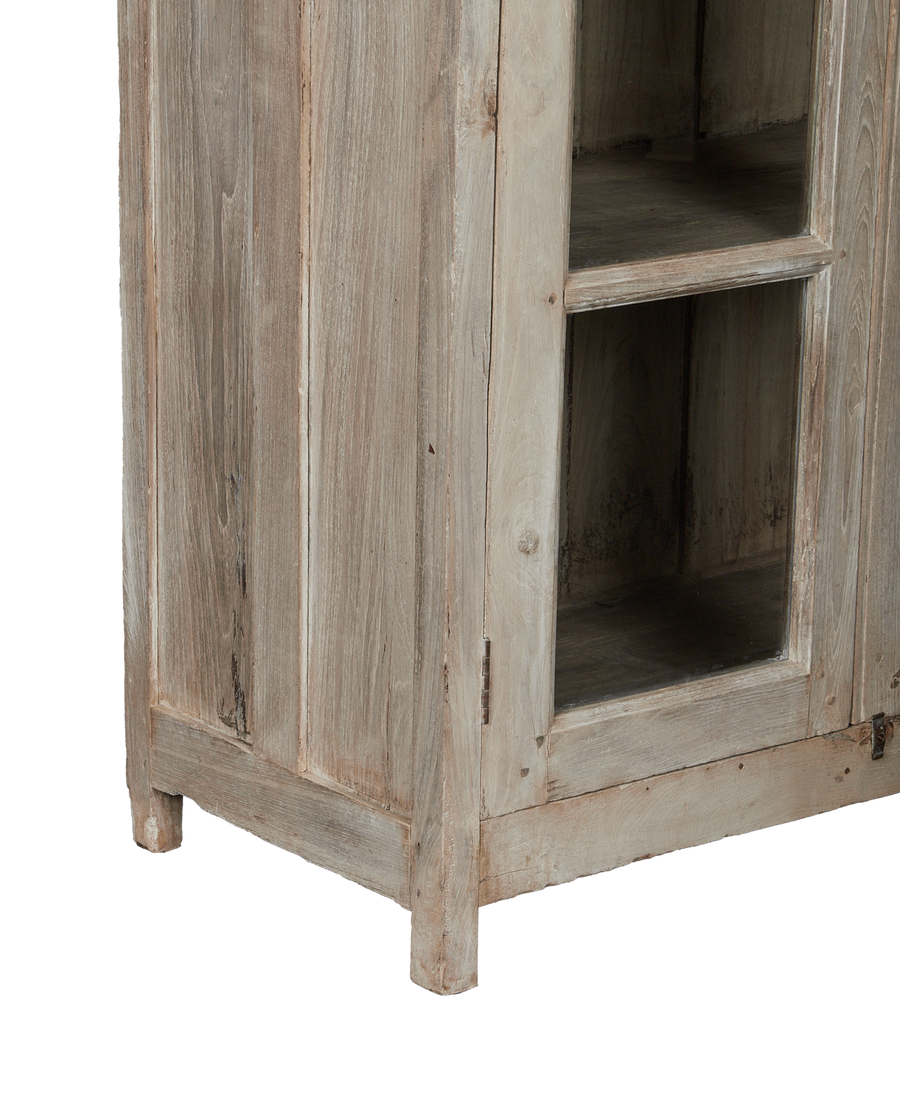 Vintage Wood Cabinet - Bleached from India made of Wood