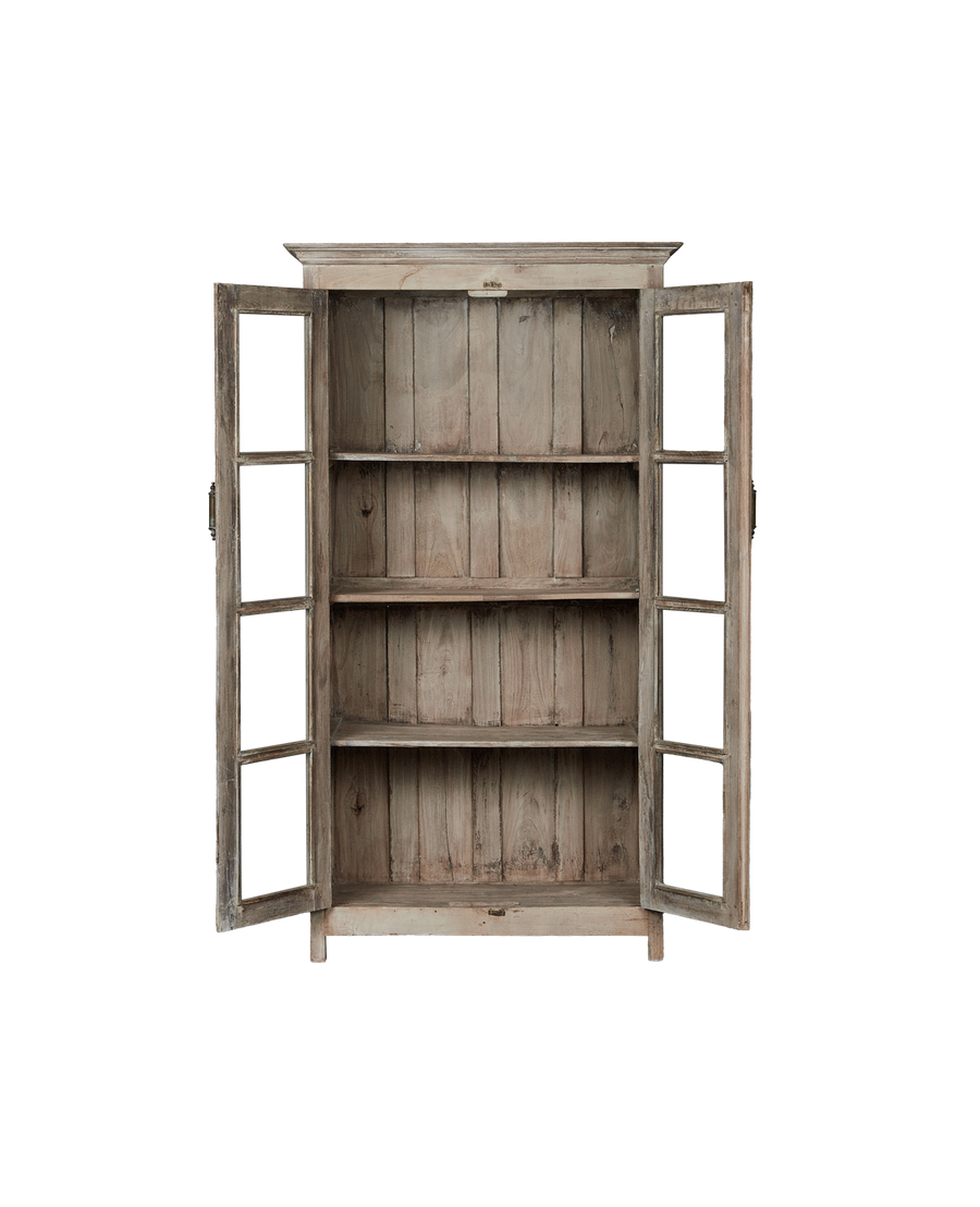Vintage Wood Cabinet - Bleached from India made of Wood