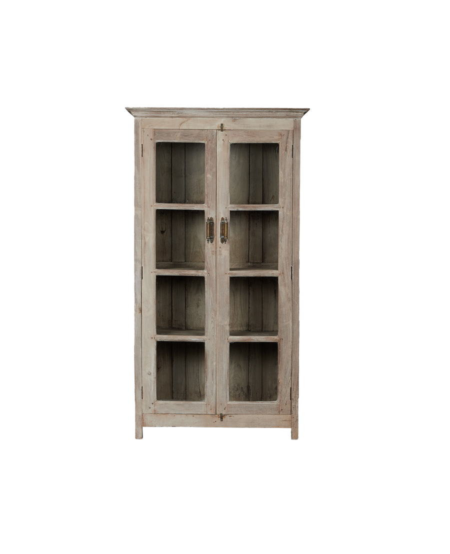 Vintage Wood Cabinet - Bleached from India made of Wood