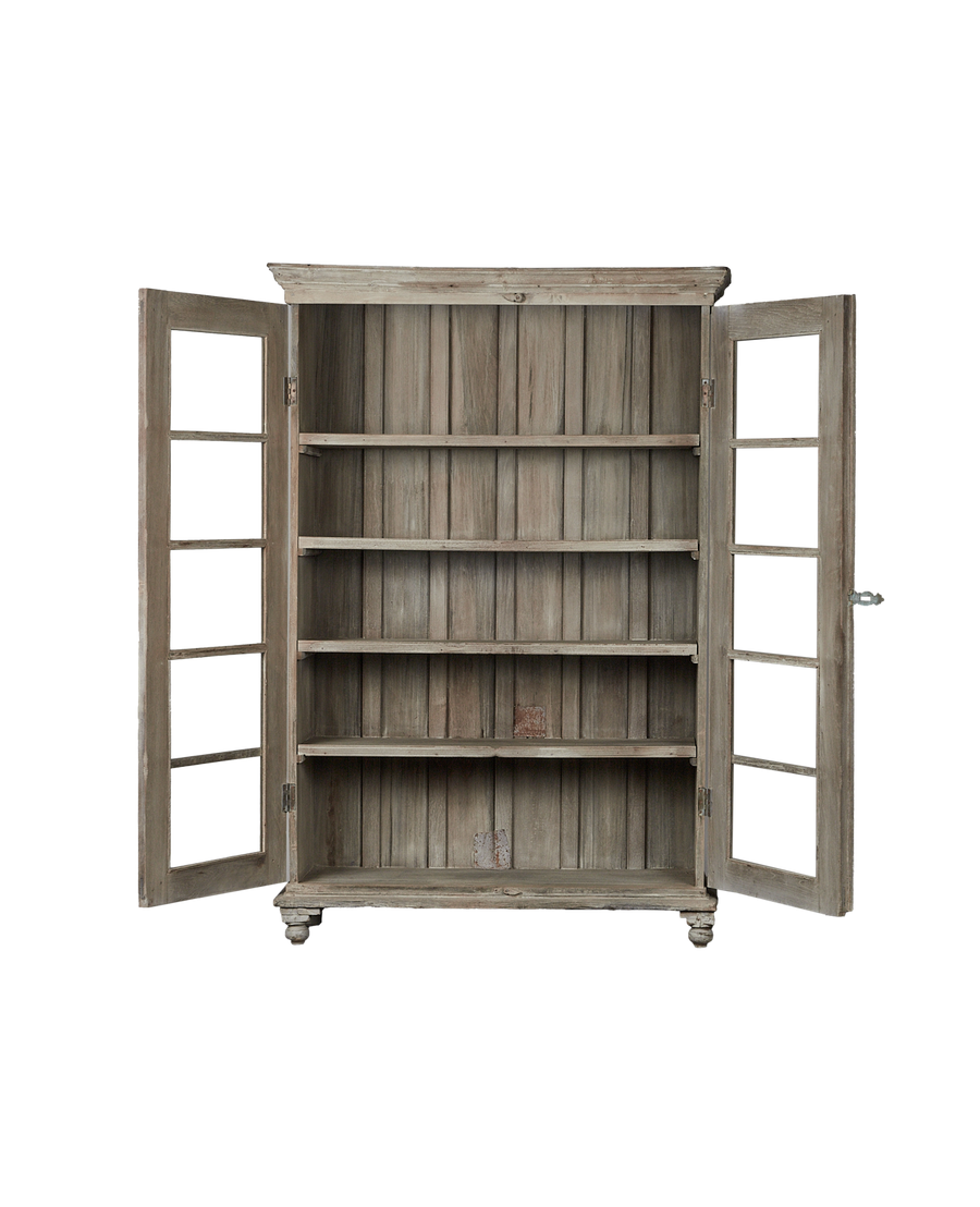 Vintage Wood Cabinet - Bleached from India made of Wood
