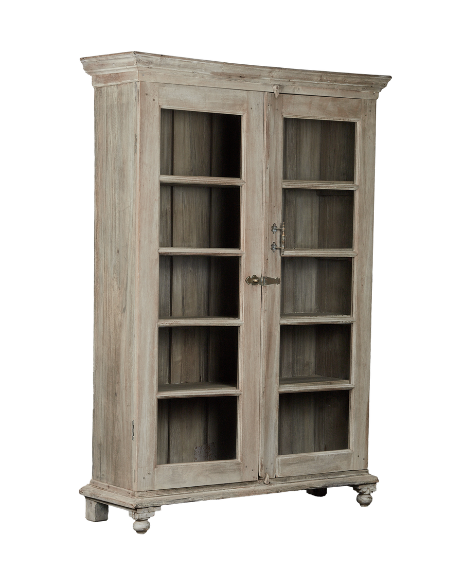 Vintage Wood Cabinet - Bleached from India made of Wood