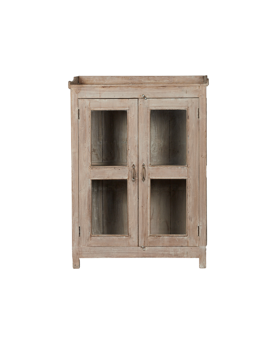 Vintage Wood Cabinet - Bleached from India made of Wood