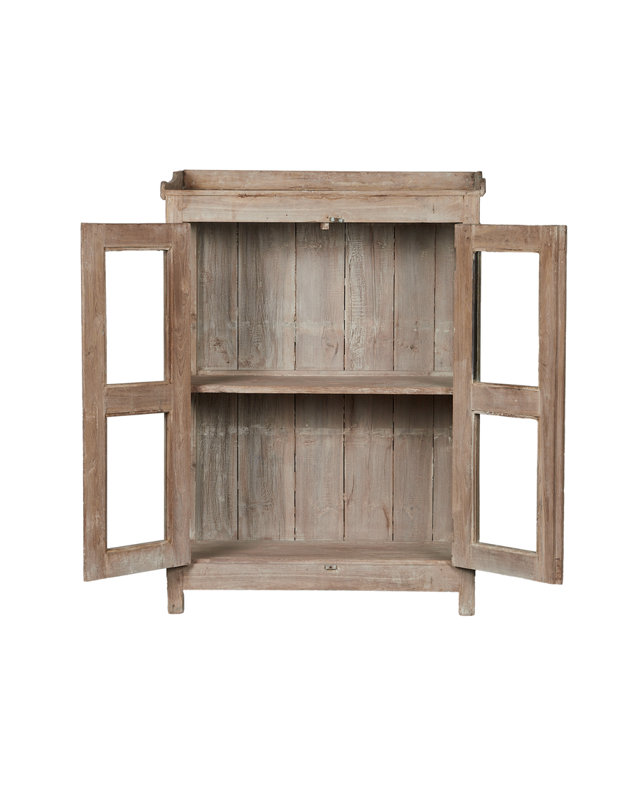 Vintage Wood Cabinet - Bleached from India made of Wood