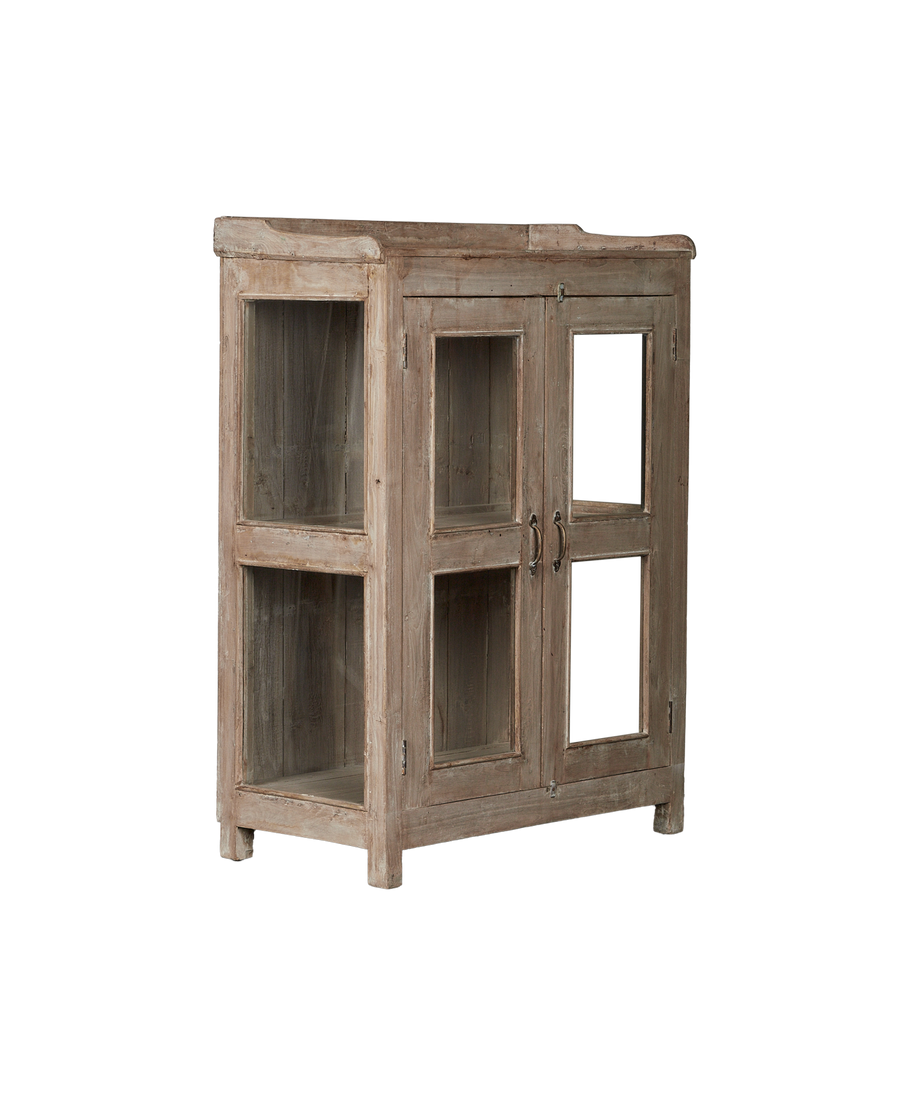 Vintage Wood Cabinet - Bleached from India made of Wood