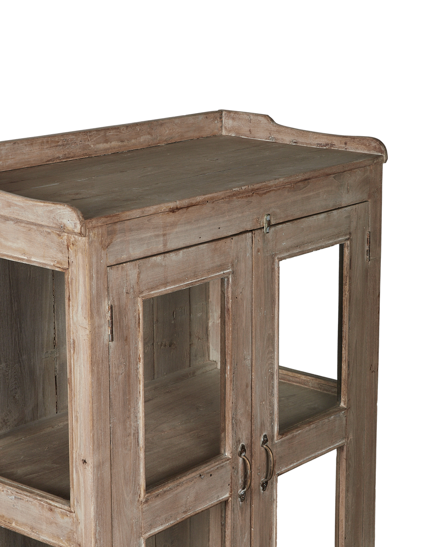 Vintage Wood Cabinet - Bleached from India made of Wood