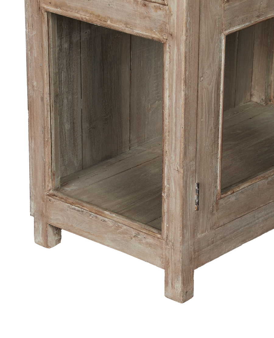 Vintage Wood Cabinet - Bleached from India made of Wood