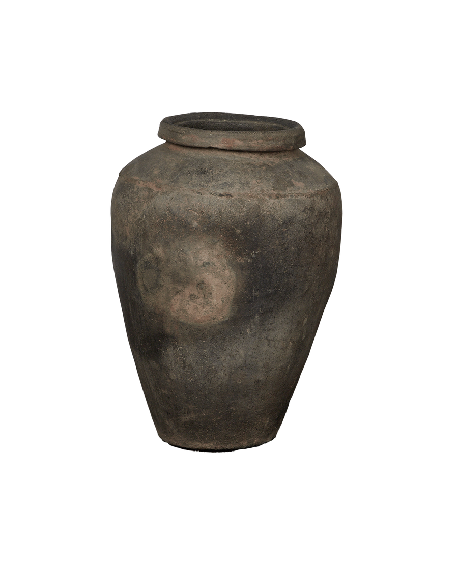 Vintage Grain Pot from India made of Ceramic