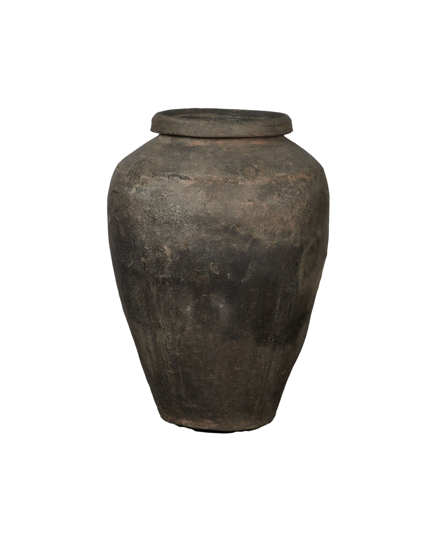 Vintage Grain Pot from India made of Ceramic