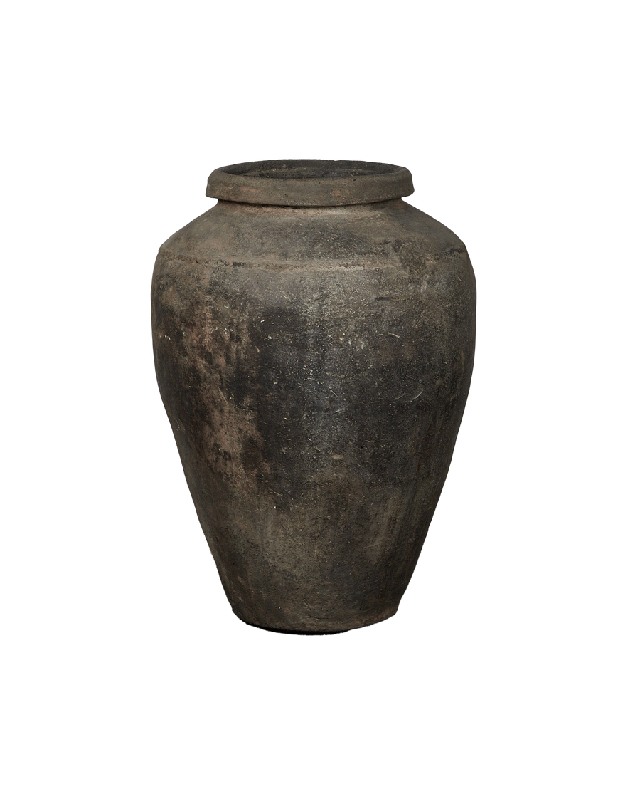 Vintage Grain Pot from India made of Ceramic