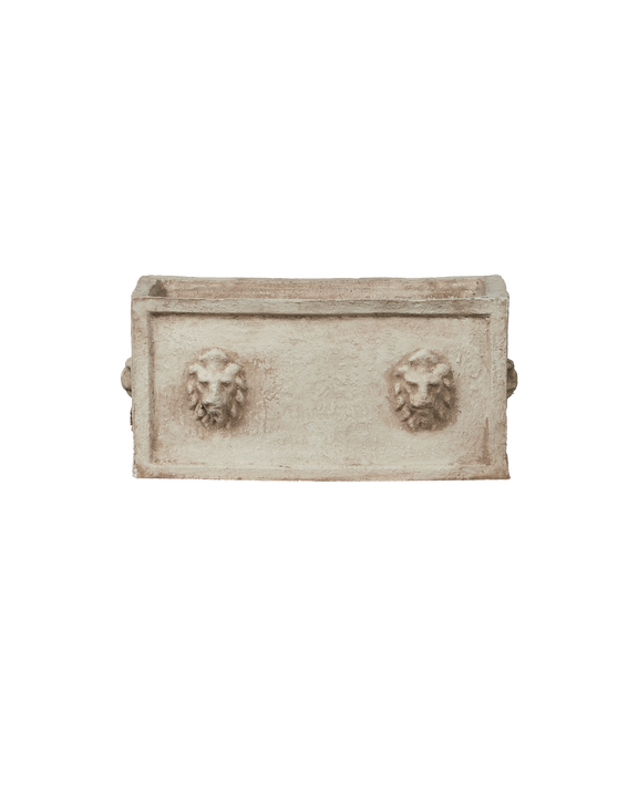 Cast Lion Planter Box