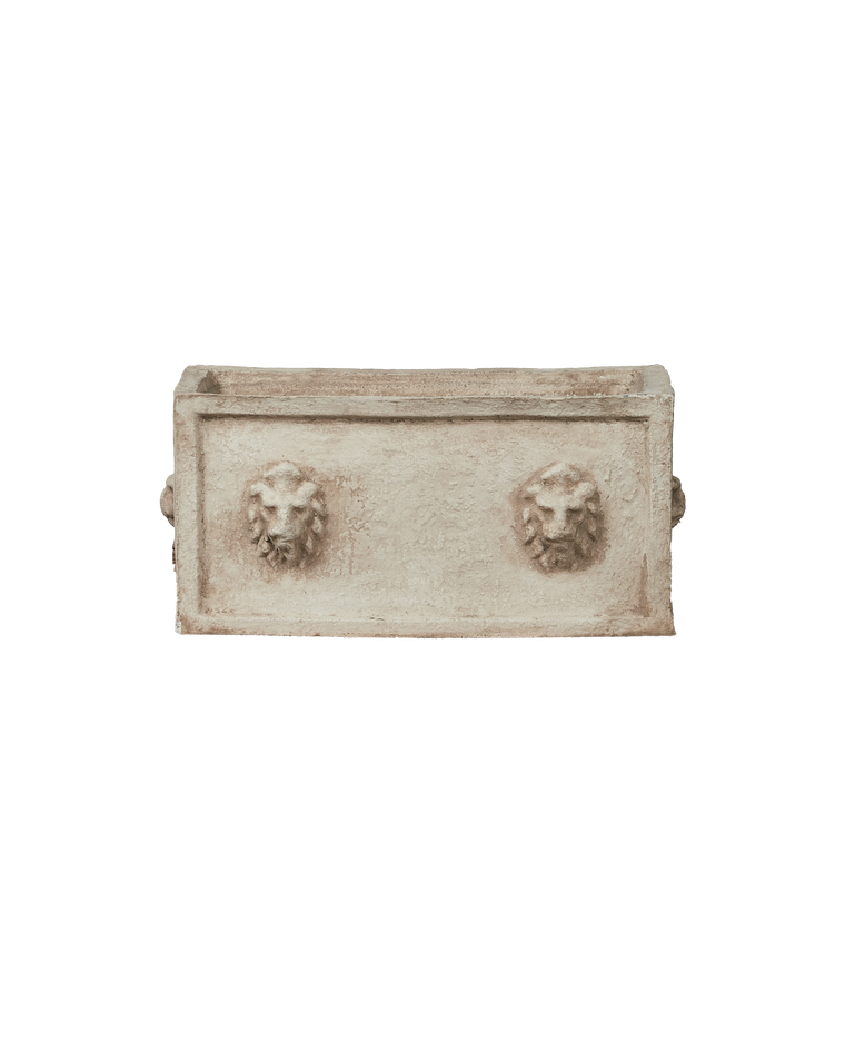 Cast Lion Planter Box