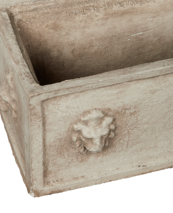Cast Lion Planter Box