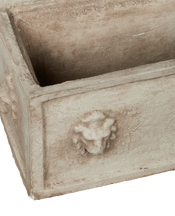 Cast Lion Planter Box