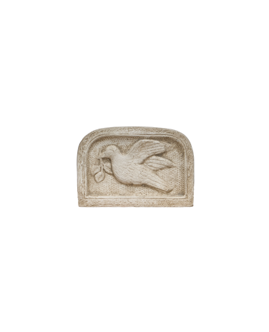 Reproduction Cast Dove Plaque from Domestic made of Cement