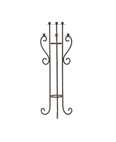 Designed Lumière Floor Candelabra from India made of Hand-forged Iron