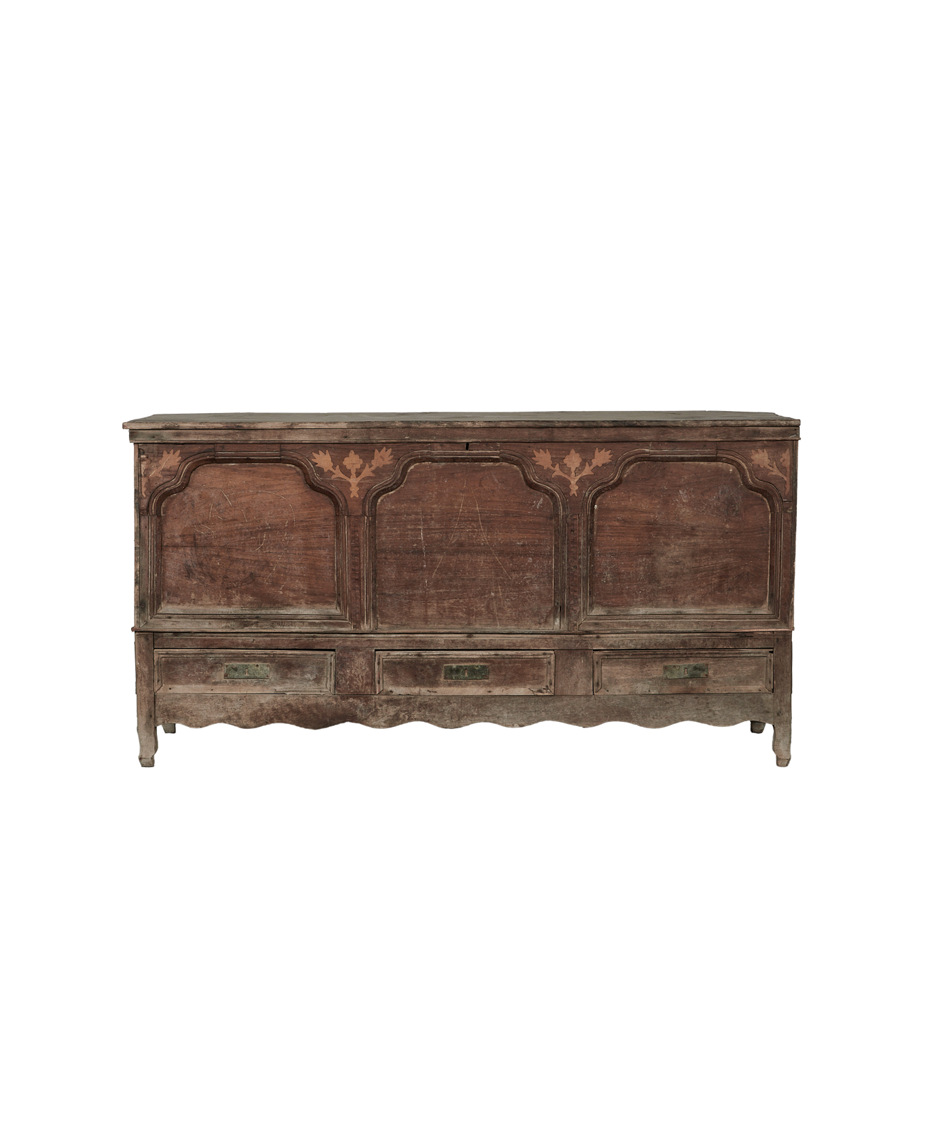 Antique Wood Chest from Turkey made of Wood