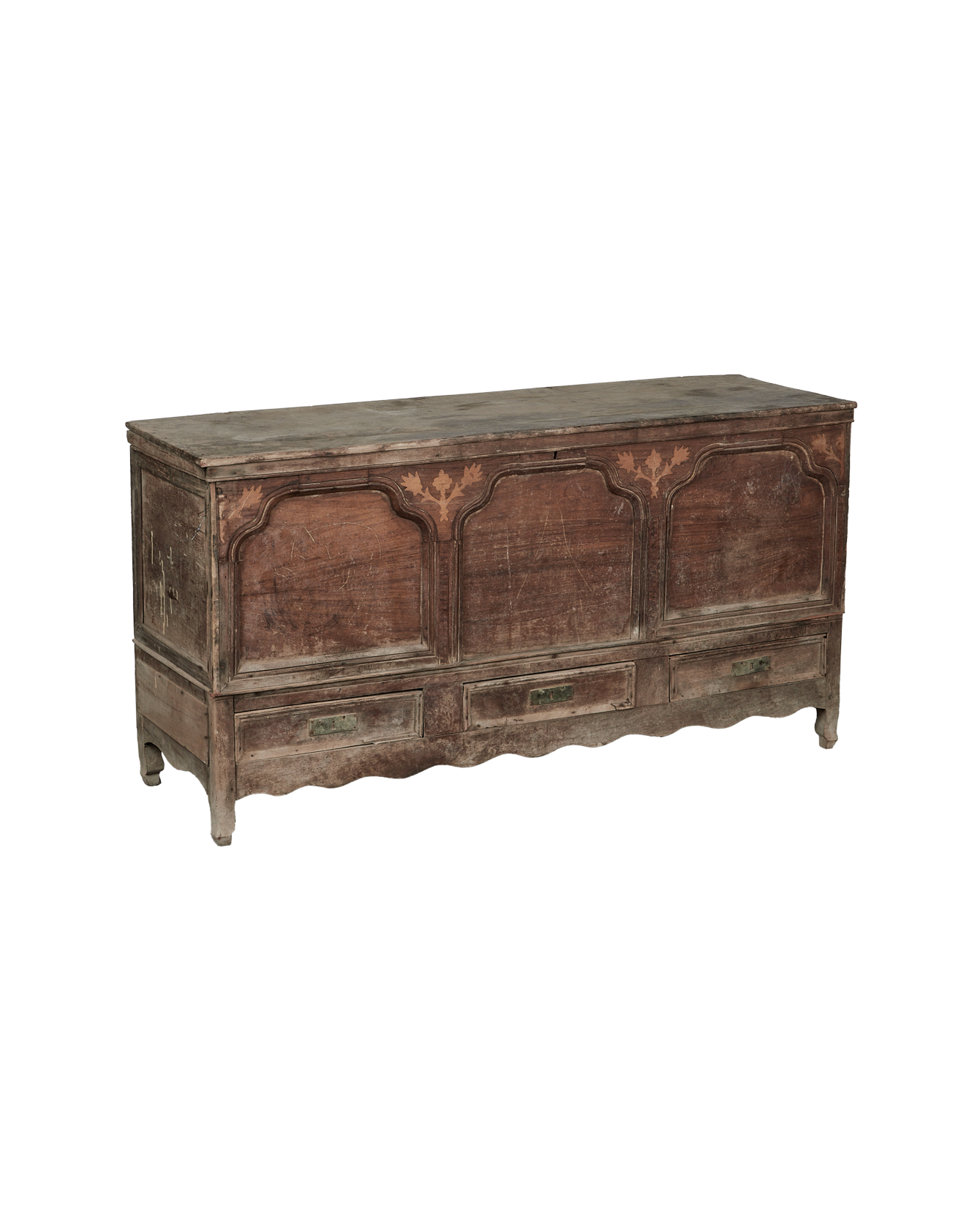 Antique Wood Chest from Turkey made of Wood