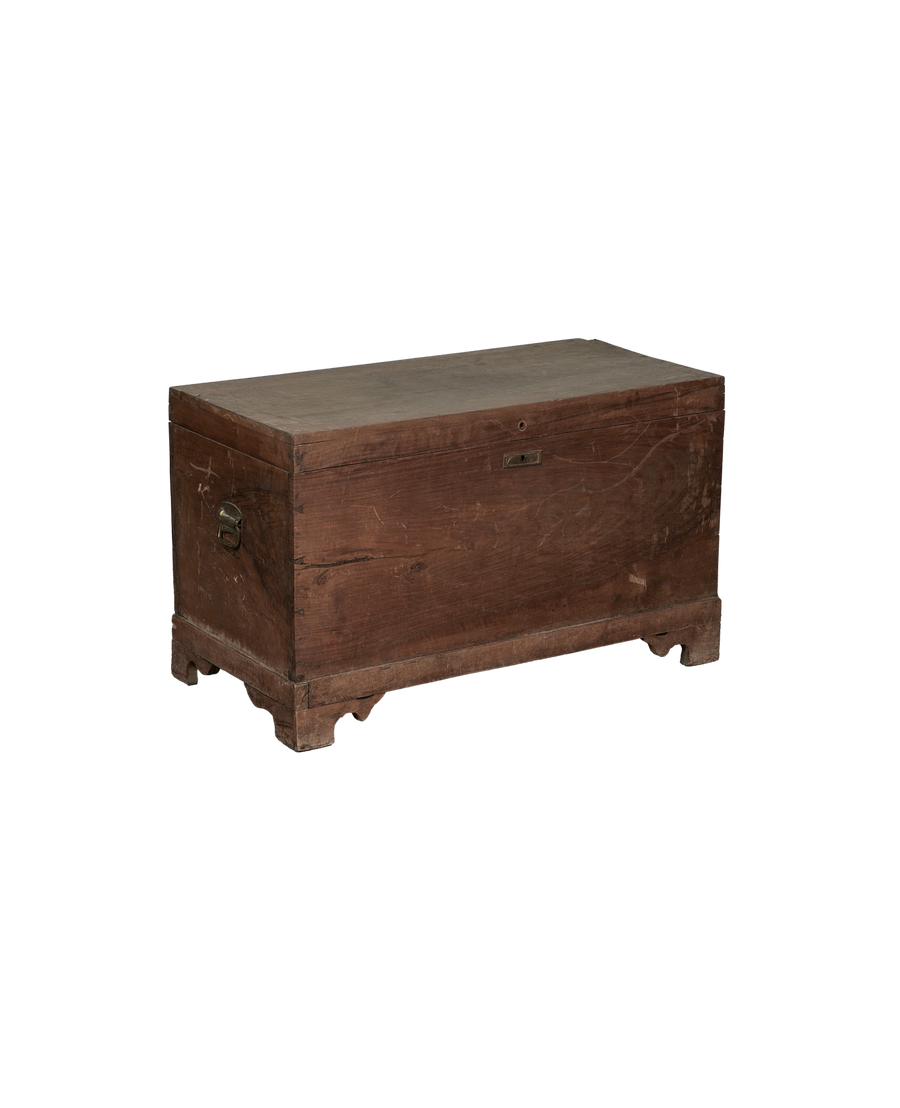 Antique Wood Chest from Turkey made of Wood