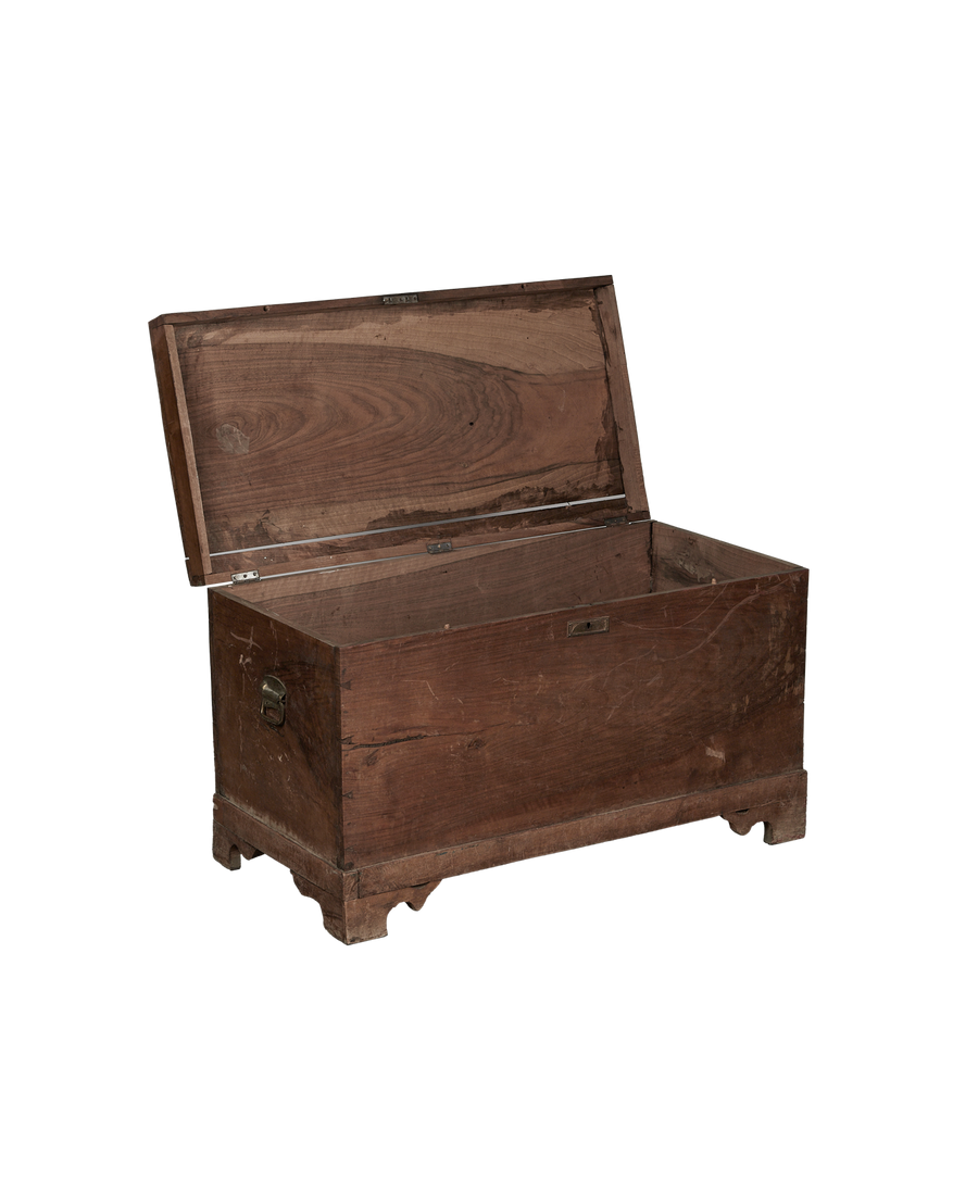 Antique Wood Chest from Turkey made of Wood