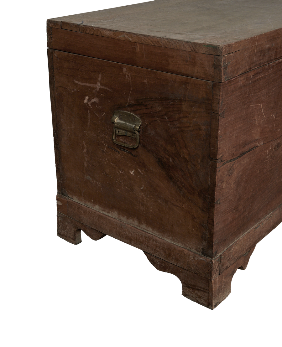 Antique Wood Chest from Turkey made of Wood