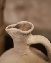 Pinch Neck Vase - Limewash