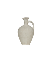 Pinch Neck Vase - Limewash