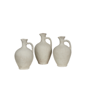 Pinch Neck Vase - Limewash