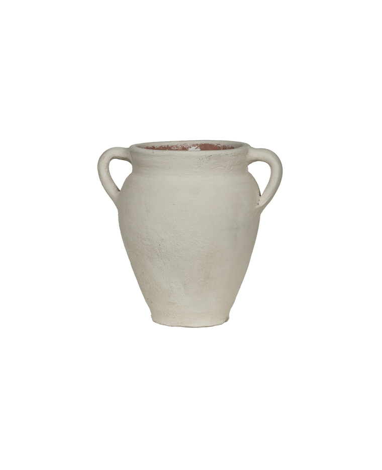 Two Handle Pot - Limewash