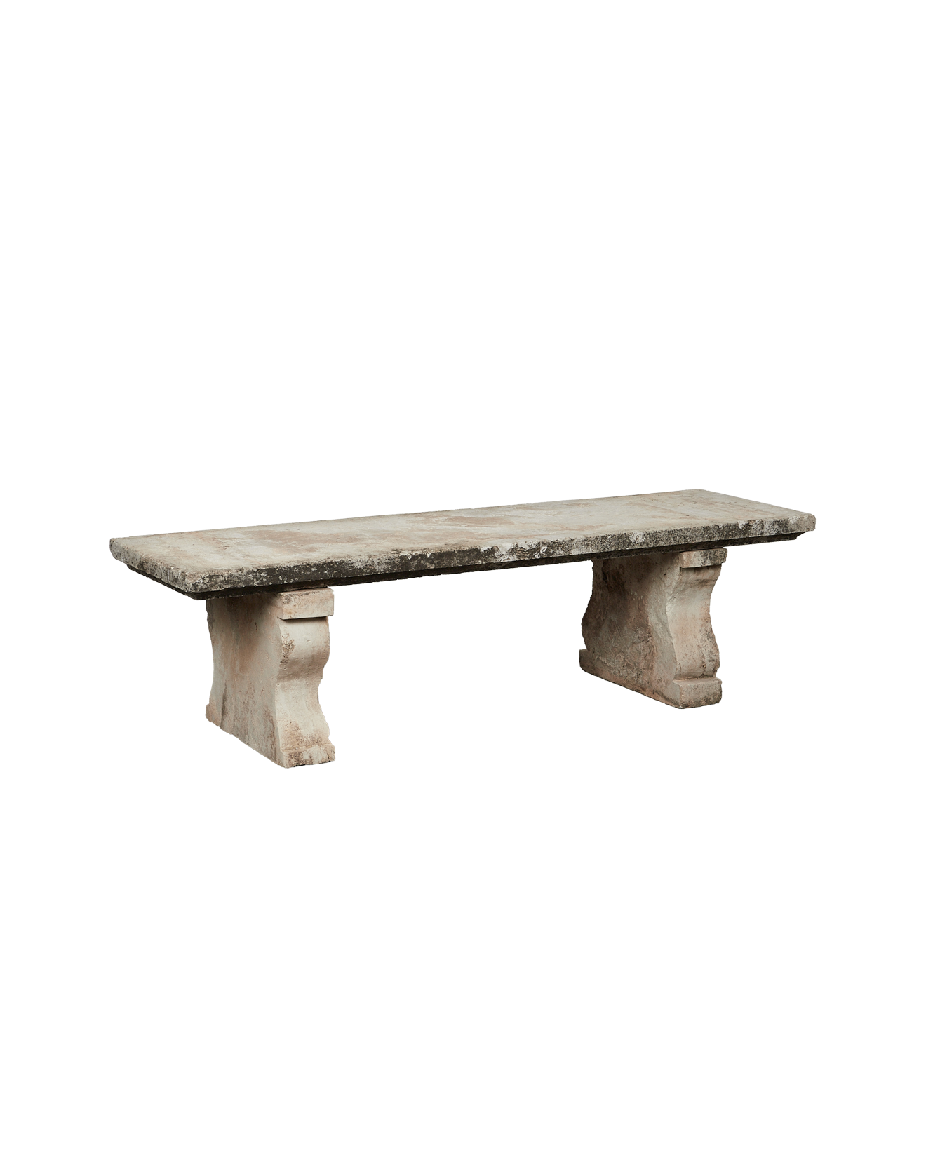 Antique Agora Stone Bench from Greece made of Stone