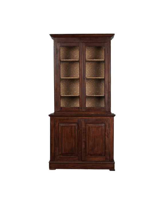 Wood Cabinet - Paisley Backing