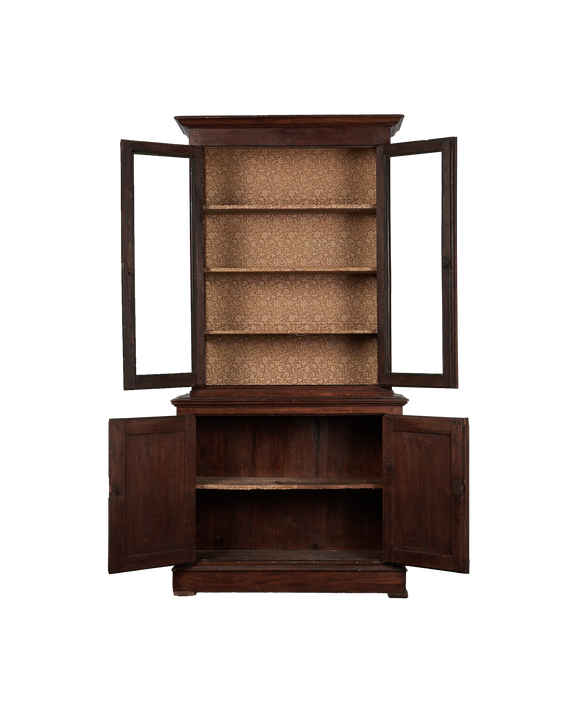 Wood Cabinet - Paisley Backing