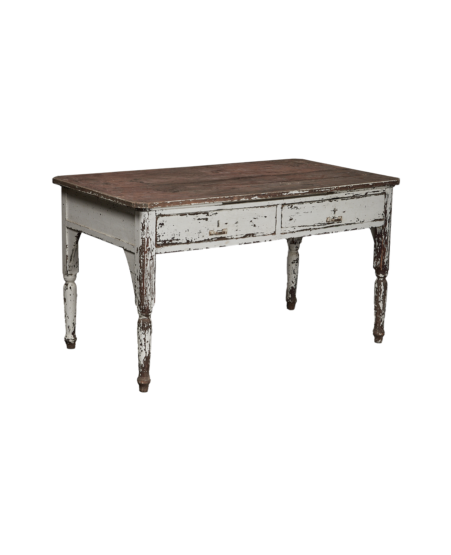 Vintage Painted Wood Desk from Italy made of Wood