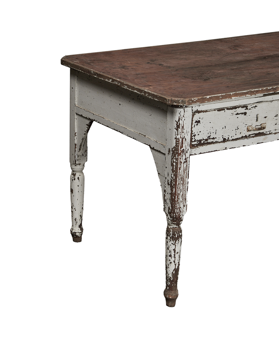 Vintage Painted Wood Desk from Italy made of Wood