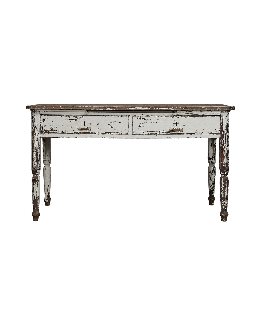 Vintage Painted Wood Desk from Italy made of Wood