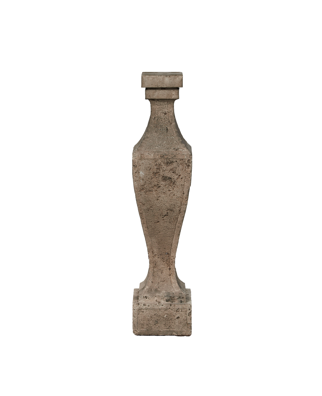 Vintage Decorative Baluster Plinthe - Square from Italy made of Stone