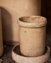 Puglia Jar - Avorio Glaze