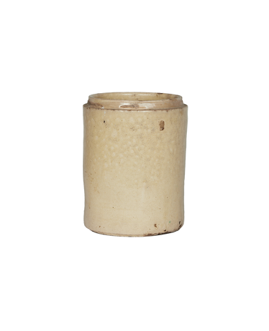 Vintage Puglia Jar - Avorio Glaze from Italy made of Ceramic