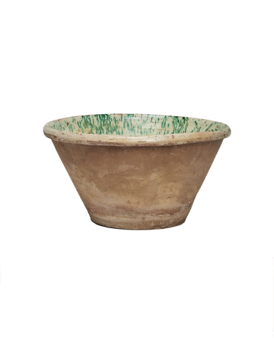 Antique Passata Bowl - Irpino Verde Glaze from Italy made of Ceramic