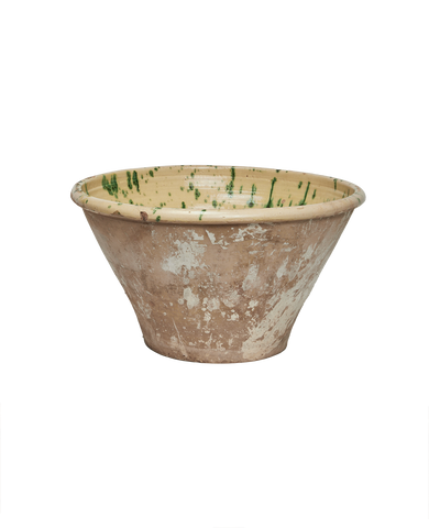 Antique Passata Bowl - Irpino Verde Glaze from Italy made of Ceramic