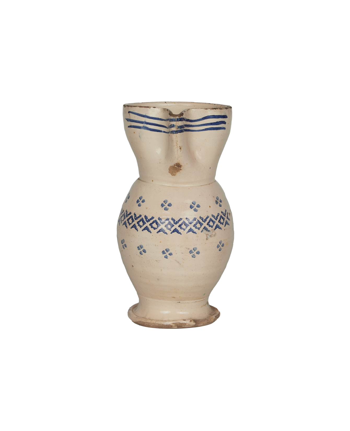 Antique Puglia Pitcher - Hand Painted from Italy made of Ceramic
