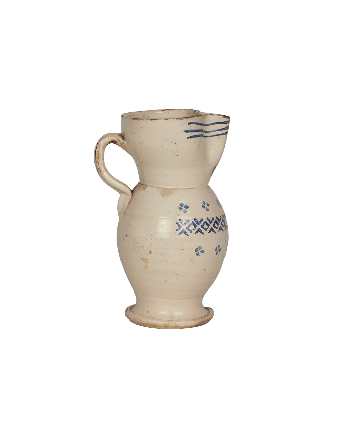 Antique Puglia Pitcher - Hand Painted from Italy made of Ceramic