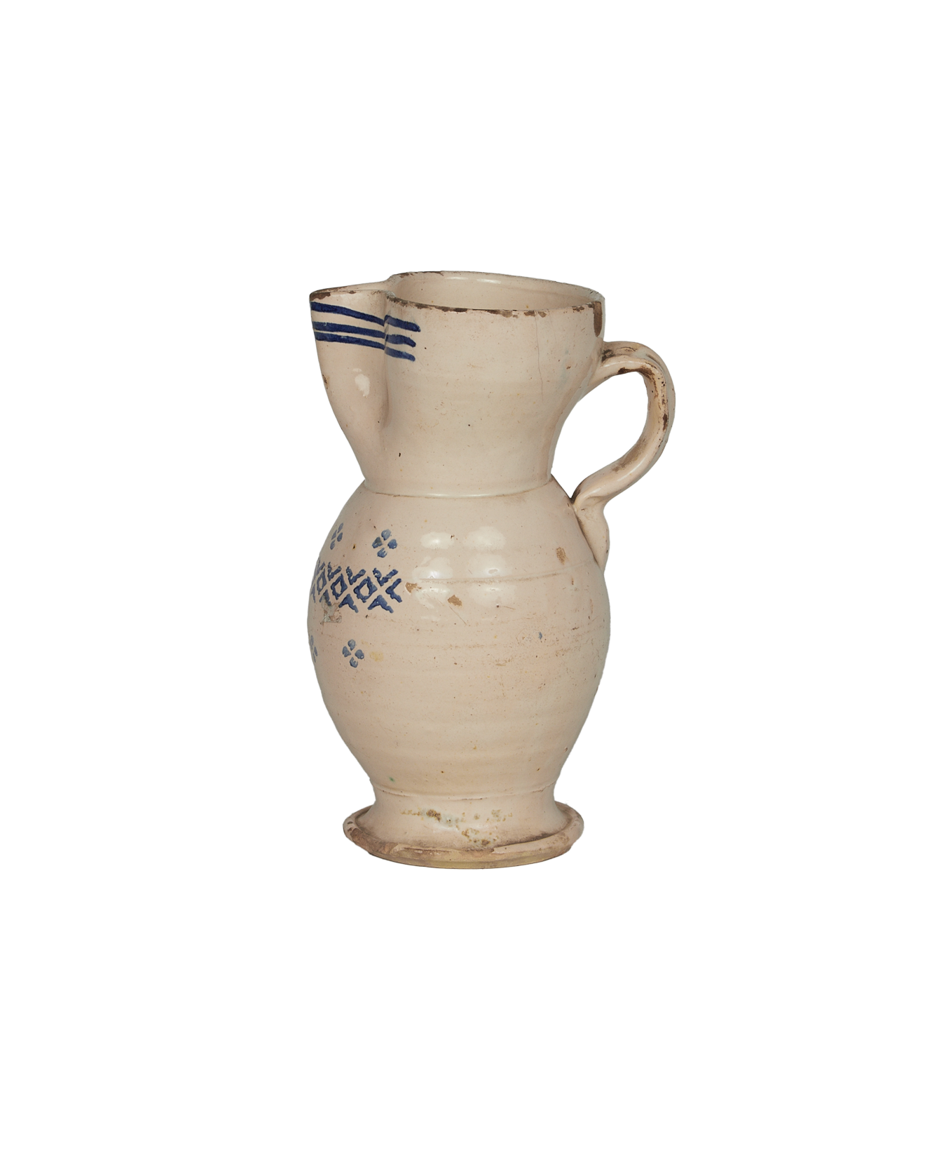 Antique Puglia Pitcher - Hand Painted from Italy made of Ceramic
