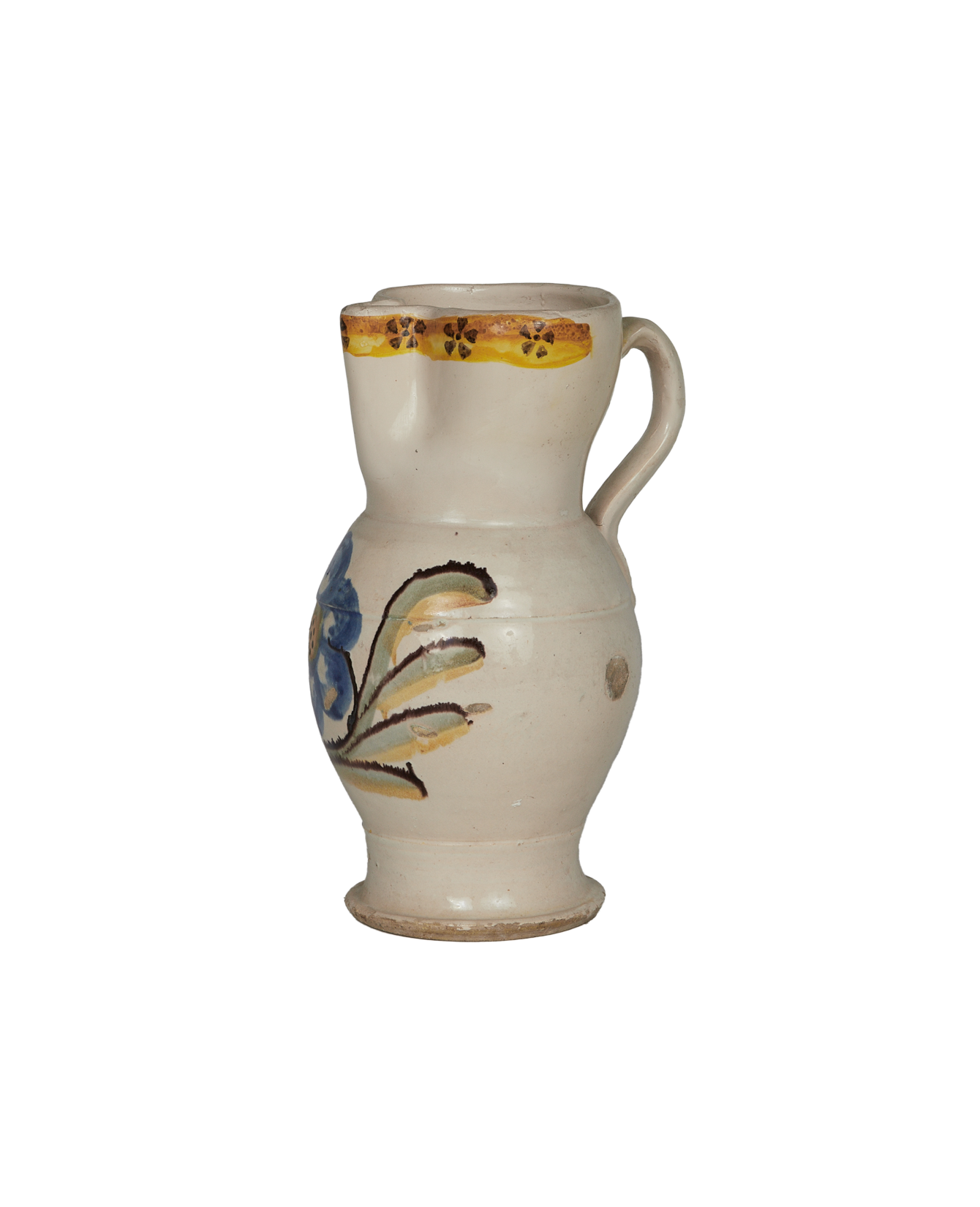 Antique Puglia Pitcher - Hand Painted from Italy made of Ceramic