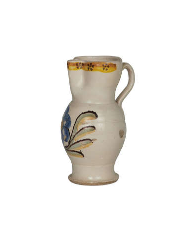 Antique Puglia Pitcher - Hand Painted from Italy made of Ceramic