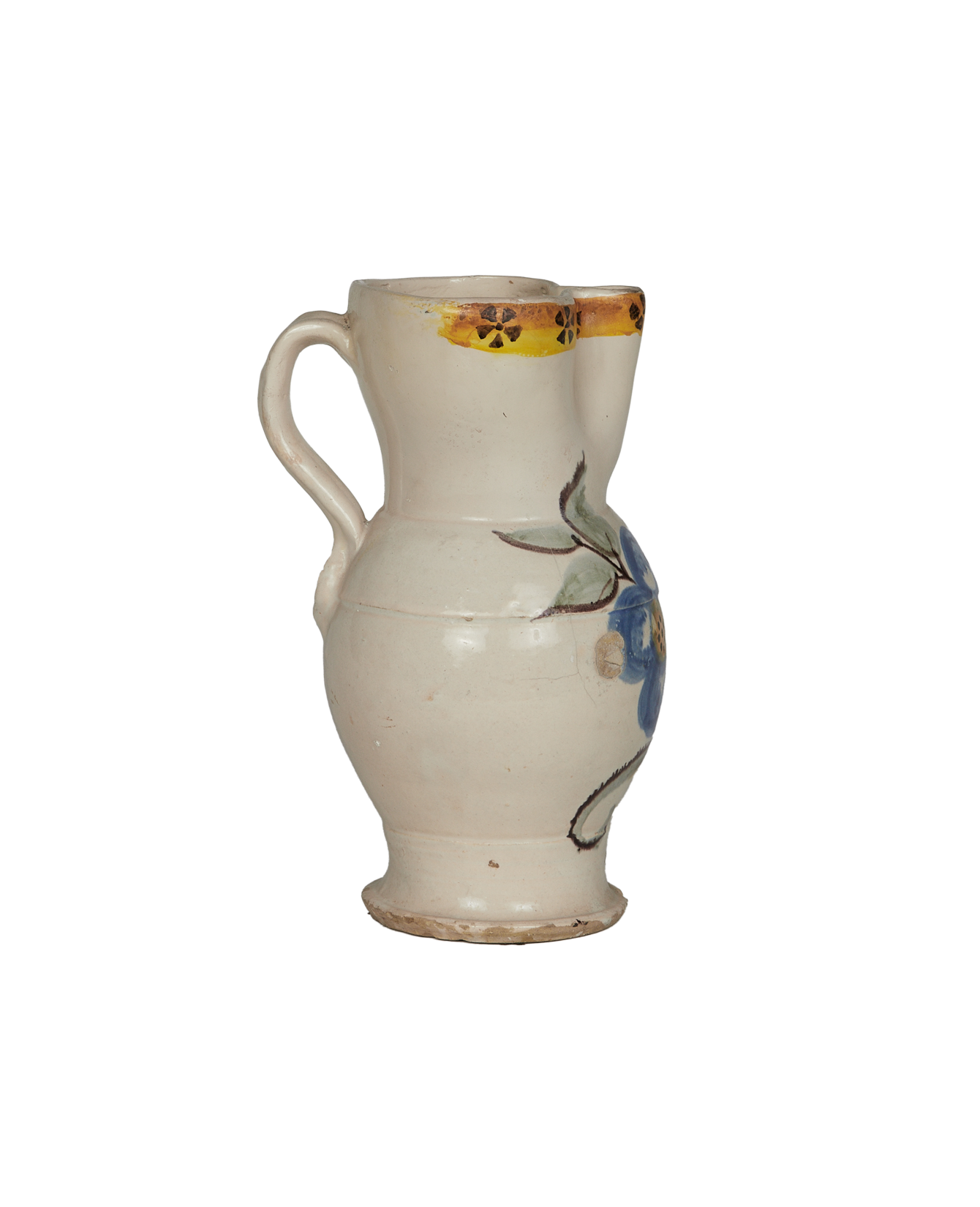 Antique Puglia Pitcher - Hand Painted from Italy made of Ceramic