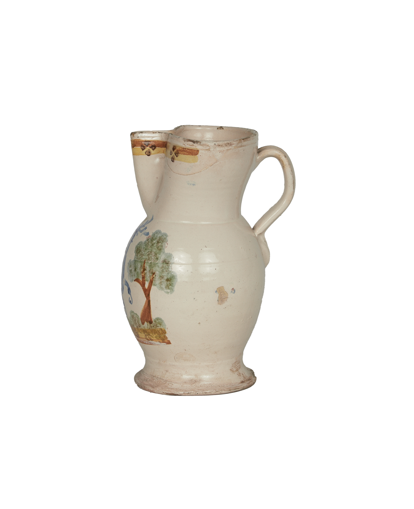 Antique Puglia Pitcher - Hand Painted from Italy made of Ceramic