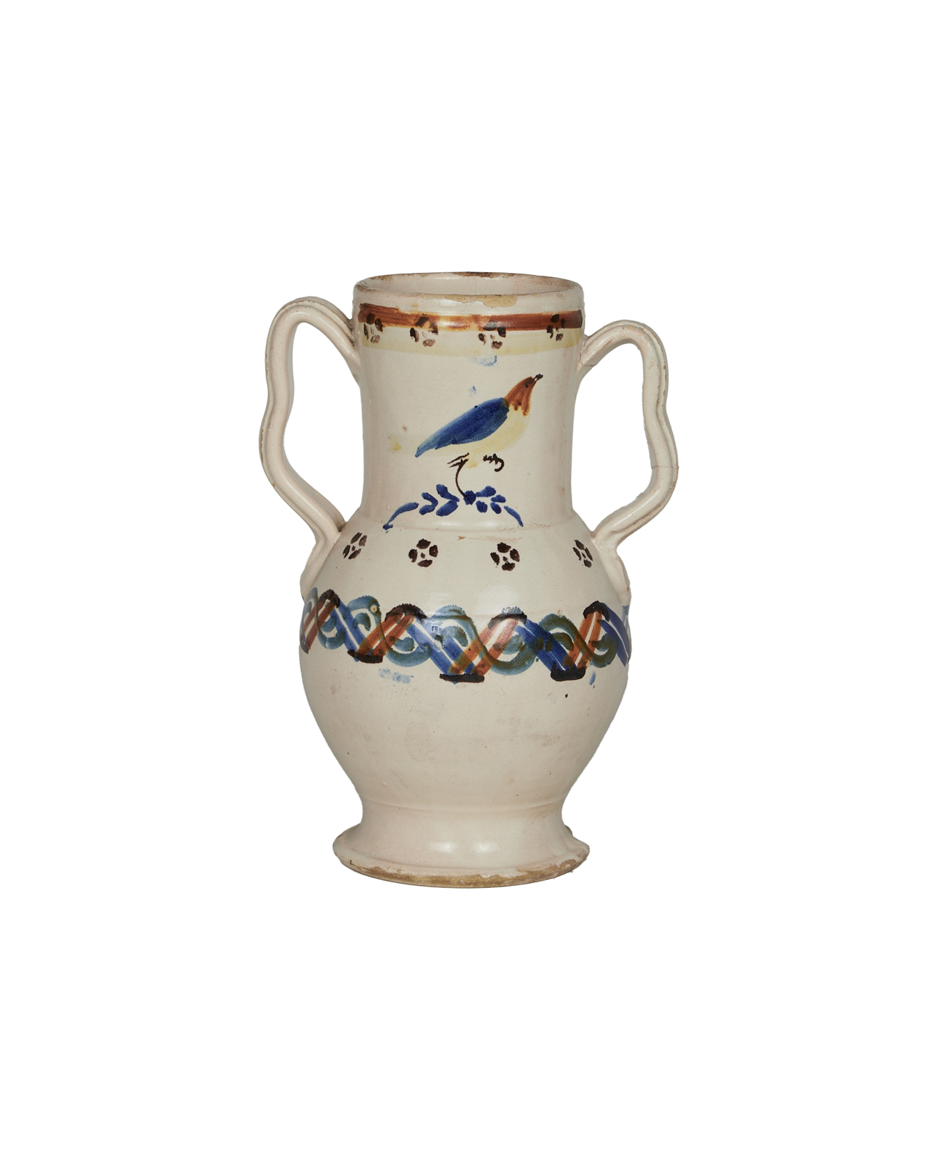 Antique Puglia Vase - Hand Painted from Italy made of Ceramic