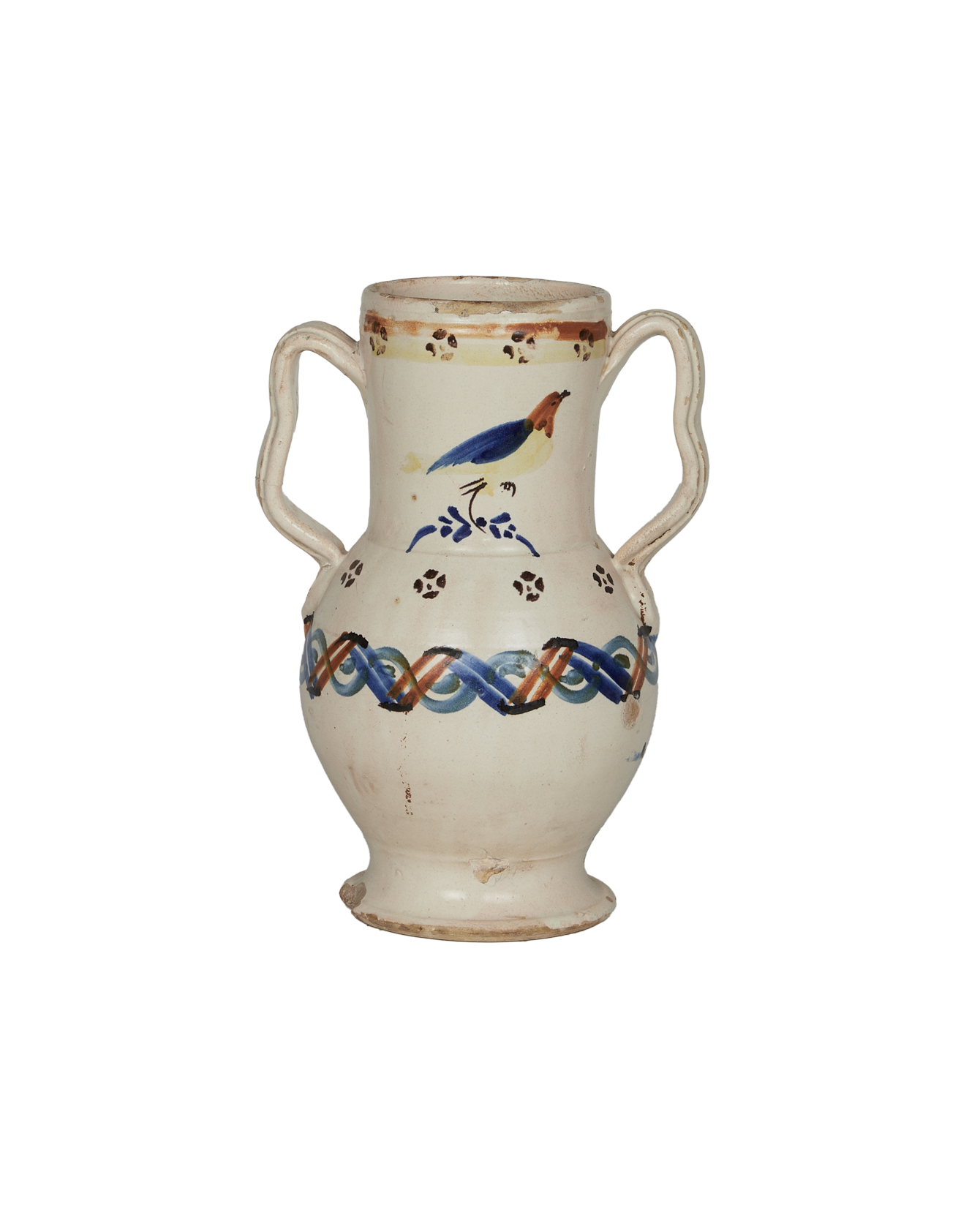 Antique Puglia Vase - Hand Painted from Italy made of Ceramic