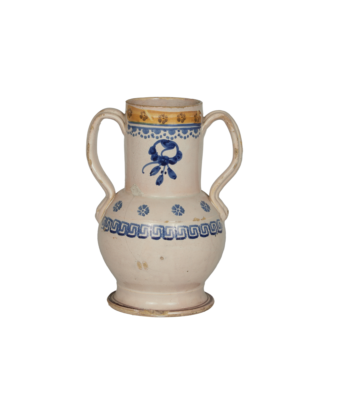 Antique Puglia Vase - Hand Painted from Italy made of Ceramic